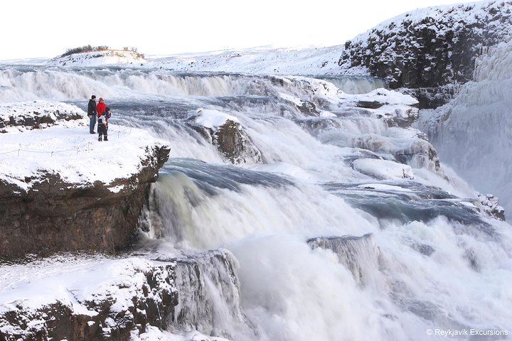 Gullfoss Waterfall in Winter