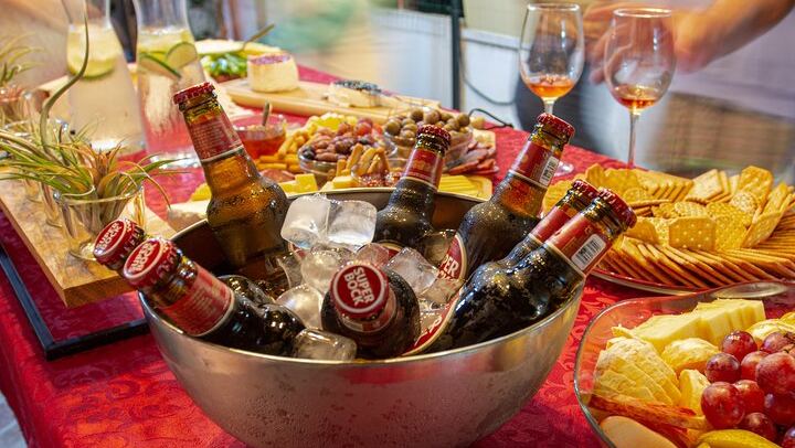 Have a beer between wines.