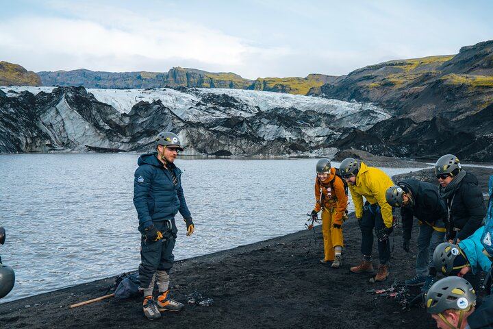 Join a certified glacier guide on a Sólheimajökull glacier hike on Iceland’s South Coast, with full safety instruction and expert local knowledge.