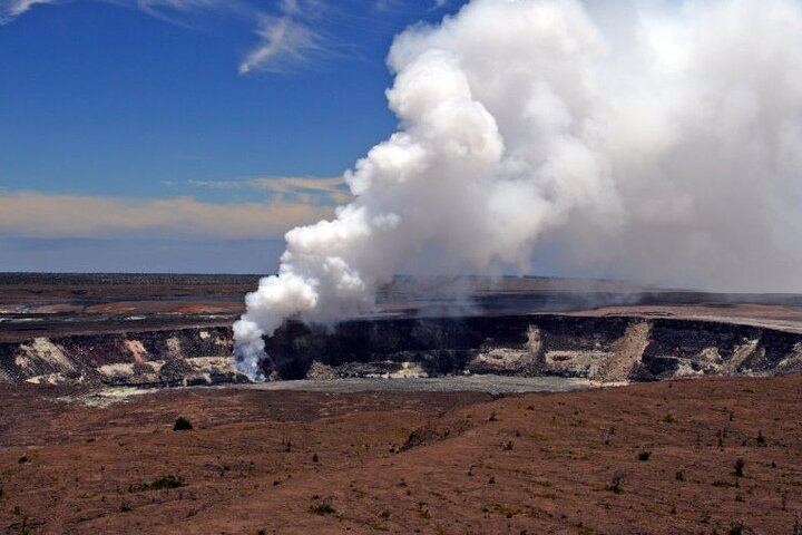 Kilauea Caldera is home to the world's most active volcano.