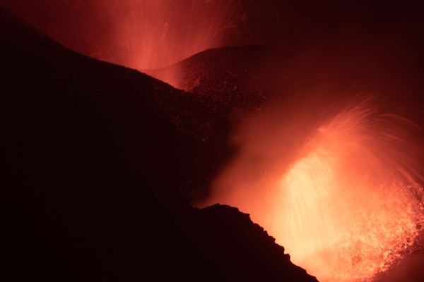 La Palma from Tenerife: the Tajogaite Lava, 2021