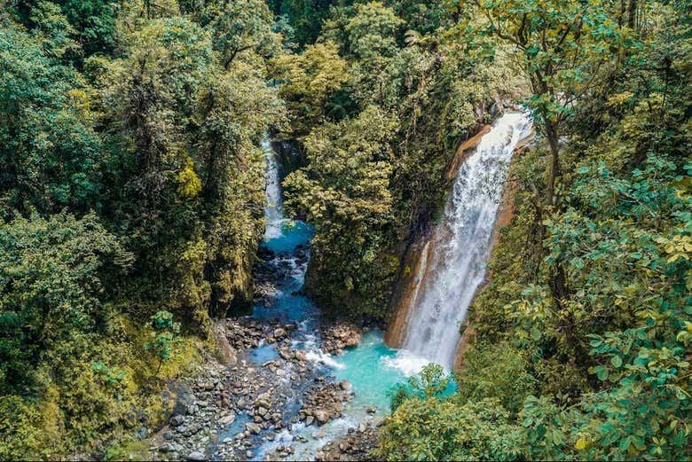 La Paz Waterfall, Celeste River & Hot Springs Tour
