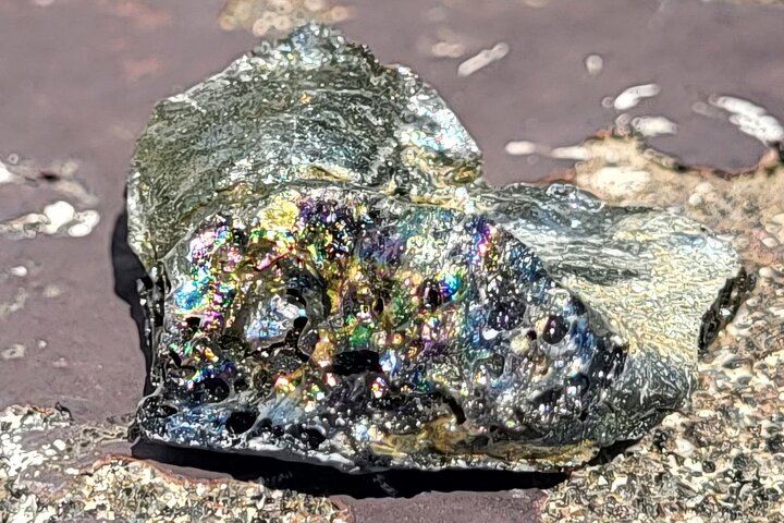 Lava-mineral stone found at Fagradalsfjall Volcano during our tours