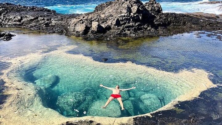 Los Charcones, Natural Pools in the South of the Island.