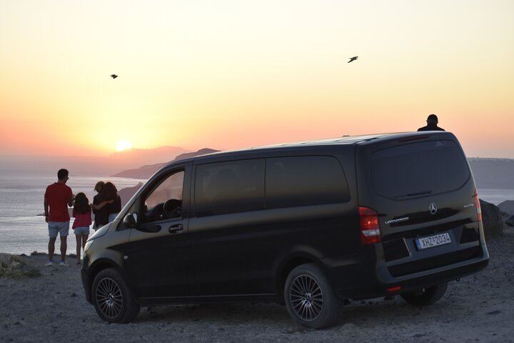 Luxury, freedom, and breathtaking views — witness the Santorini sunset your way, with no one rushing you.