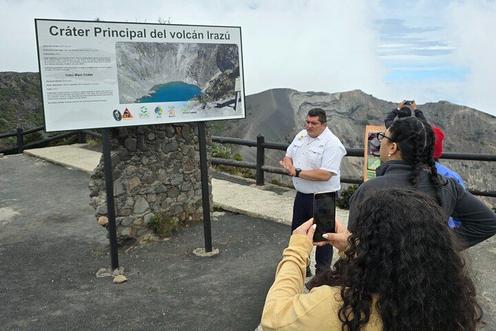 Main crater at the Irazu Volcano Park