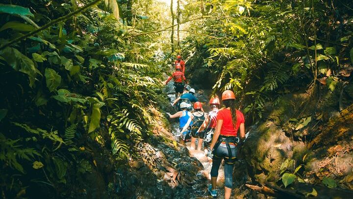 Mambo Combo Canyoning and Rafting near the Arenal Volcano