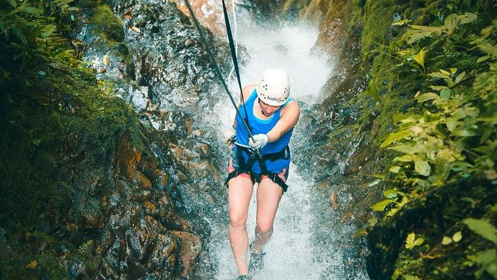 Mambo Combo Canyoning and Rafting near the Arenal Volcano