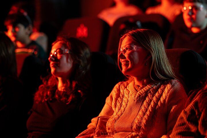 Mesmerized by the glow of real molten lava — smiles, wonder, and unforgettable moments at Lava Show.