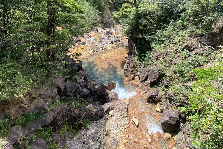 Miravalles Volcano and Waterfalls from Playa Hermosa
