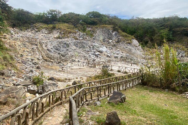 Miravalles Volcano and Waterfalls from Playa Hermosa