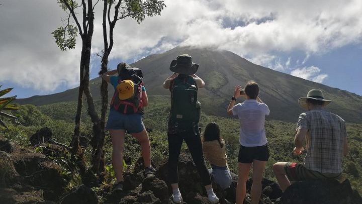 Morning Arenal Volcano Hike, Lunch & Natural Hot Springs River