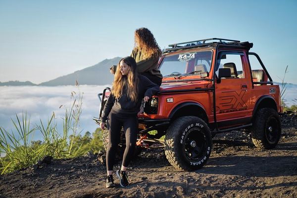 Batur Jeep Sunrise from 2:30 am: Kintamani Light, Then the Black Sand Desert