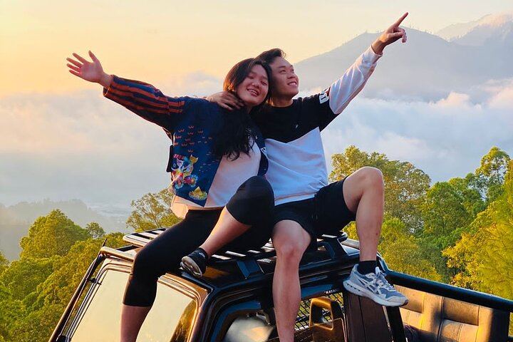Mount Batur Jeep Tour: Sunrise, Black Lava,Black Sand &Hot Spring