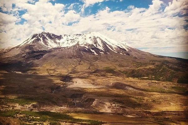 Mount St Helens with the Hummocks: Pieces of the Mountain That Travelled Miles