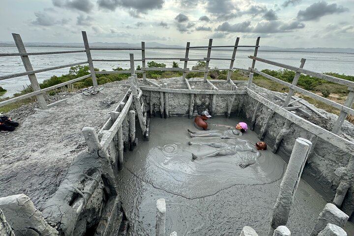 Mud Volcano Before the Crowds with Private Guide & local flavors