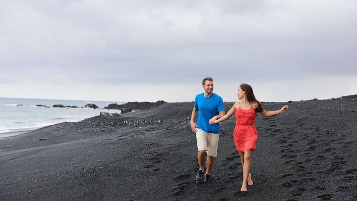 Newest formed black sand beach!