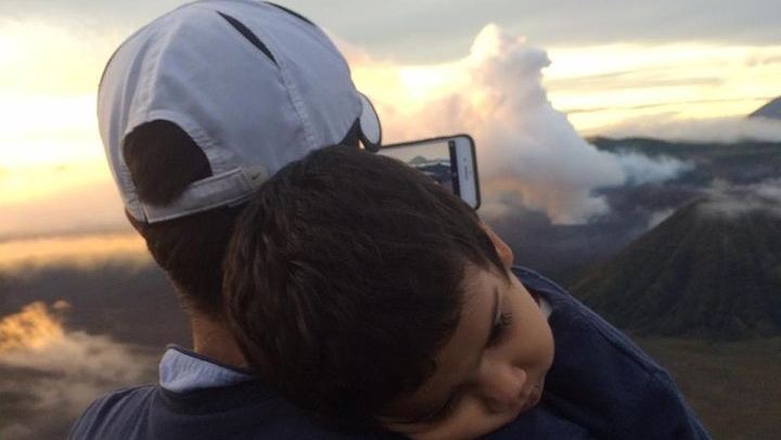 Oh my sleeping child, the world so wild but you build your own paradise