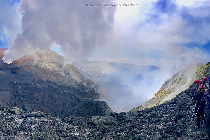 On the rim of Etna's Central Crater