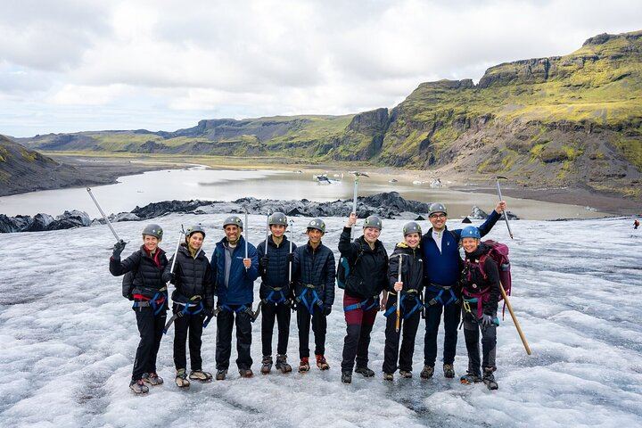 Our experienced guides lead small-group glacier tours on Sólheimajökull, providing safety training, crampons, and insight into the glacier’s volcanic history