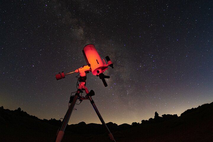 Our telescope under the night sky