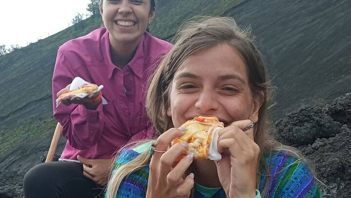 Pacaya Volcano Vistas + Enjoy Pizza Surrounded by The Volcano