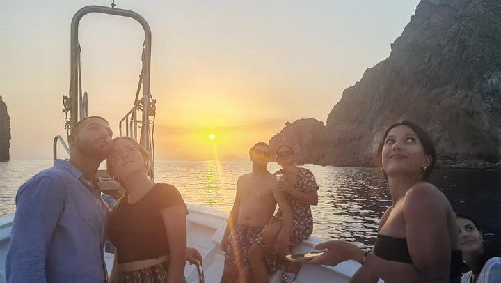Panarea and Stromboli Boat Trip from Lipari, Sunset at Strombolicchio (3/11)