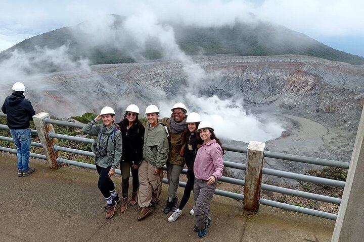Poas Volcano Crater lookout point