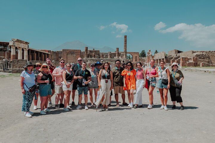 Pompeii and Mt Vesuvius from the Forum