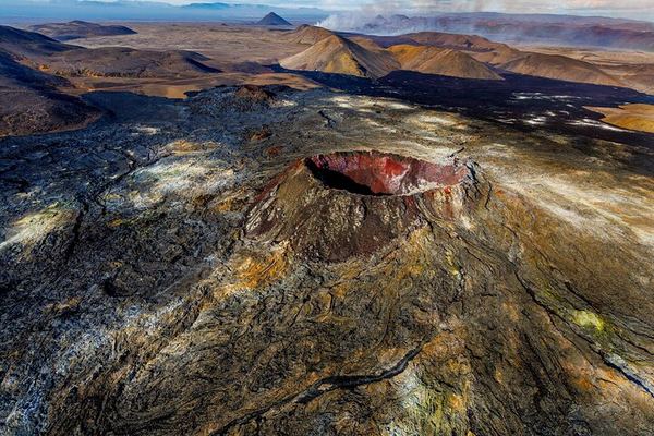 An Hour over Reykjanes by Helicopter, Seltún to the Blue Lagoon