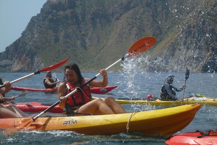 Private Tour explore Vulcano Island by Kayak & Coasteering