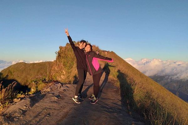 Batur to the 1,717 m Peak from Toya Bungkah, then the Hot Spring