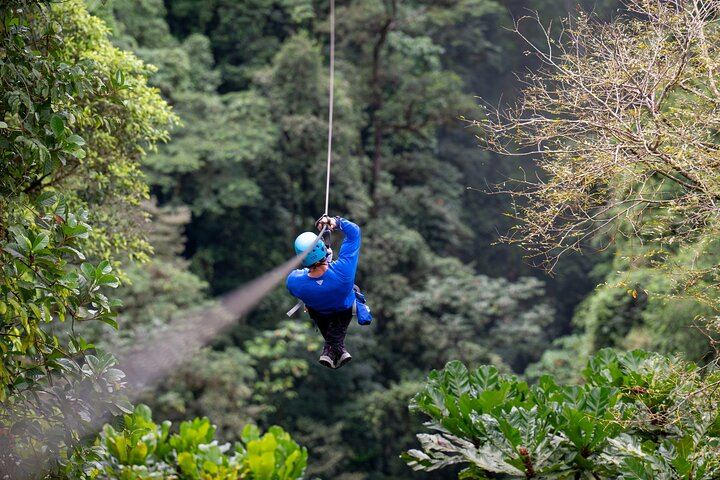 Rafting Class II-III and Zipline Tour from La Fortuna and Arenal