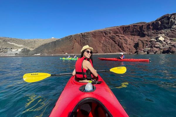 Santorini Sea Kayak from the Cave of Nikolas, Akrotiri