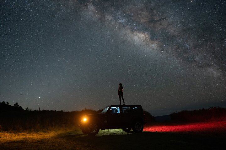 Rent a Jeep and use it as a prop on the tour. :)