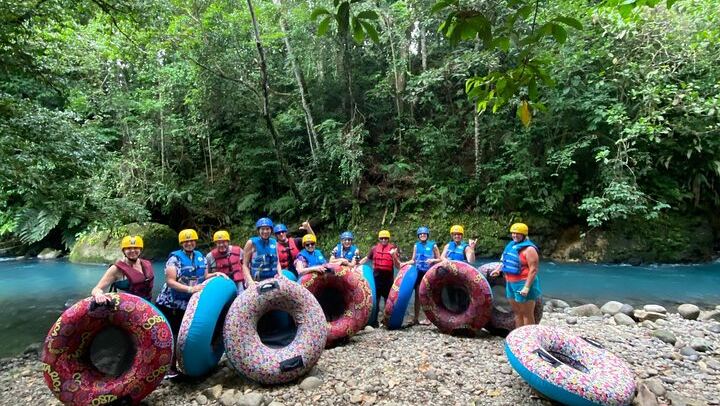 Rio Celeste Combo: River Tubing+Blue Waterfall+Exotic Wildlife