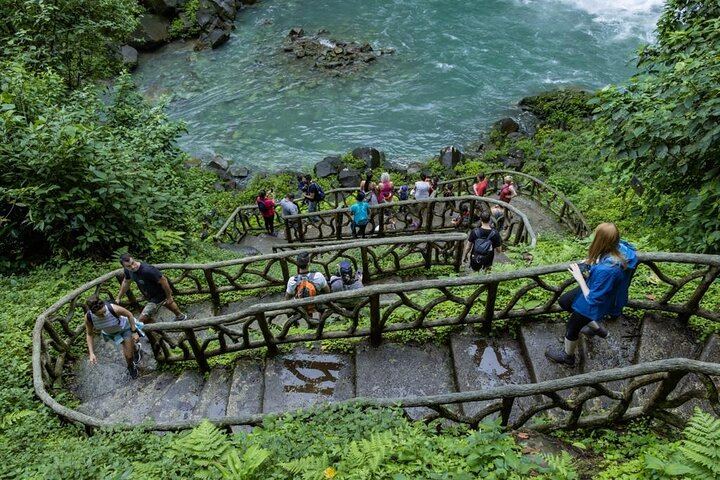 Rio Celeste Waterfall at Tenorio Volcano and Sloth Watching Tour From San Jose