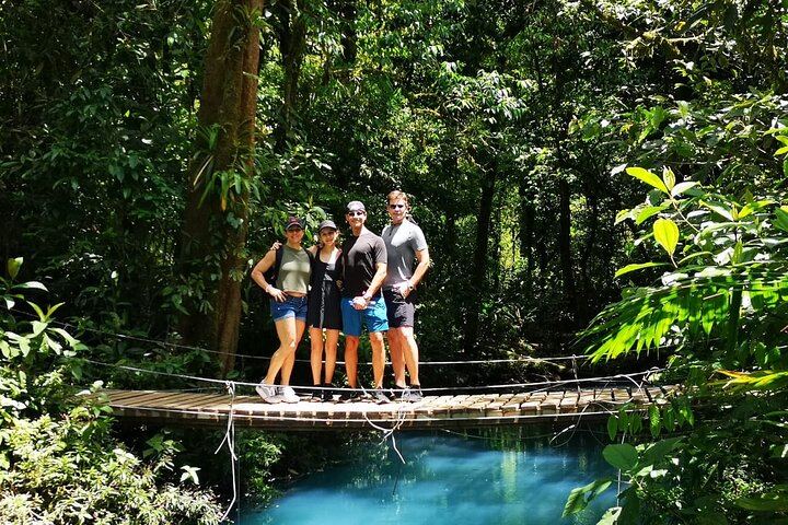 Rio Celeste Waterfall at Tenorio Volcano and Sloth Watching Tour From San Jose