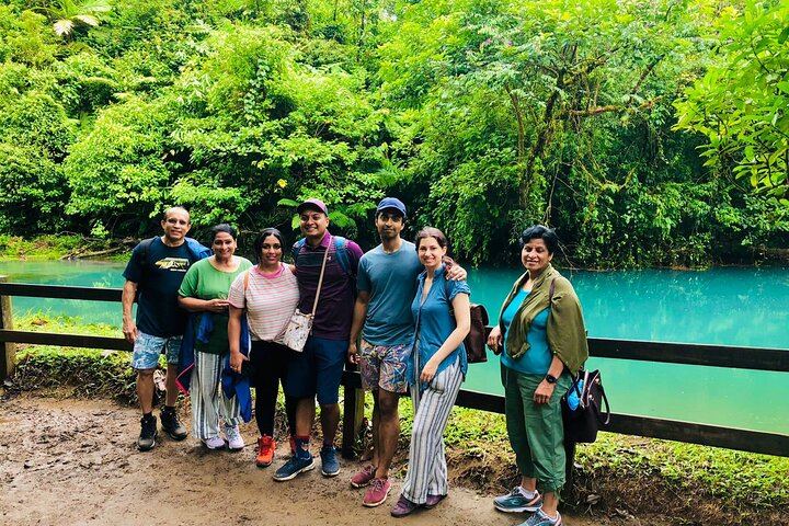 Rio Celeste Waterfall at Tenorio Volcano and Sloth Watching Tour From San Jose