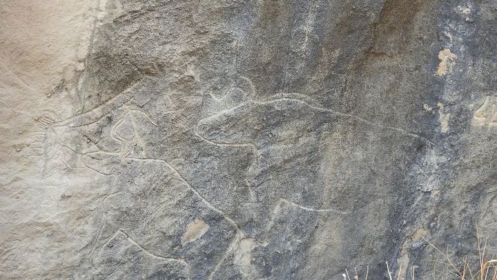 Rock paintings in Gobustan