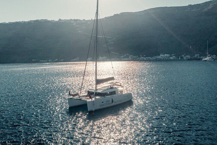 Romantic Sunset Catamaran Caldera Cruise incl. Meal & Drinks