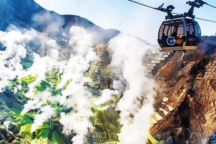Ropeway Over Volcanic Valley