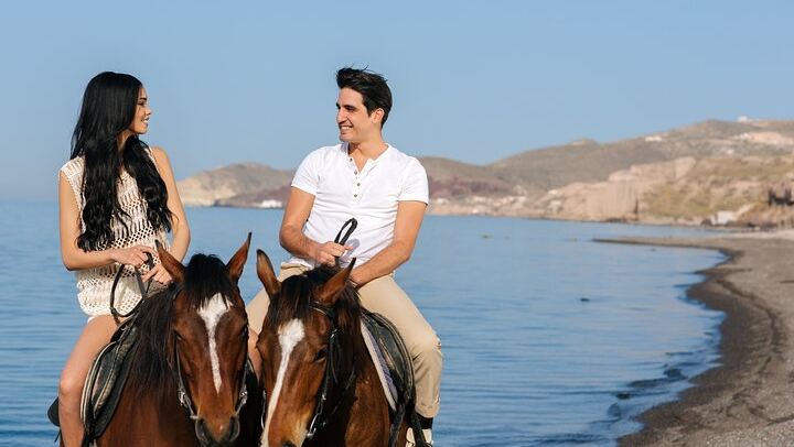 Santorini Premium Ride: Volcano Trails to Eros Beach