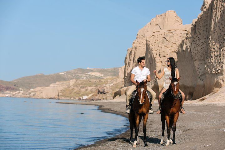 Santorini Premium Ride: Volcano Trails to Eros Beach