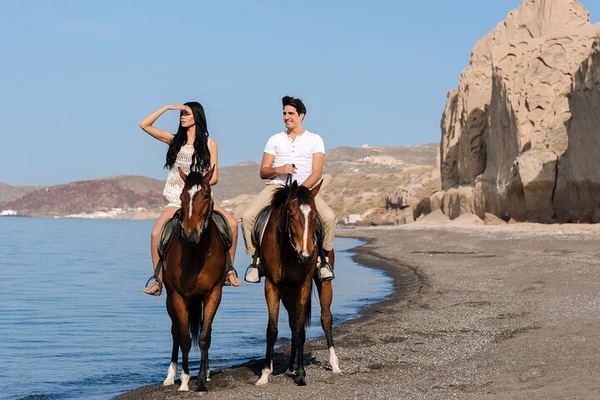 Riding the Minoan Trails to Eros Beach, 45 Minutes on the Sand