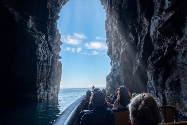 Two Hours Along the Coast Only Reachable by Sea: Caves, Cliffs, Priest Rock