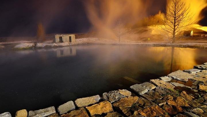 Secret Lagoon hot spring pool