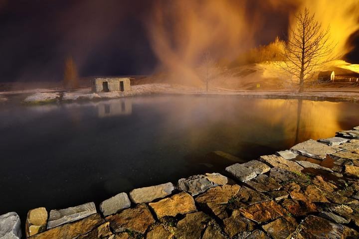 Secret Lagoon hot spring pool