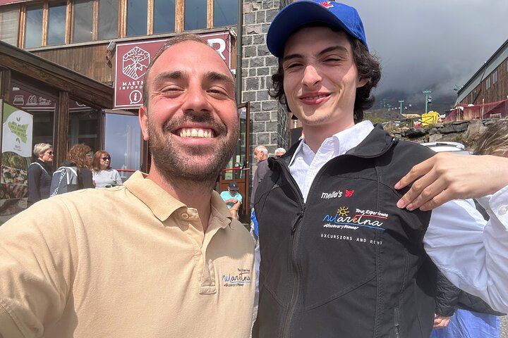 Sergio with Finn Wolfhard (Mike in stranger Things)