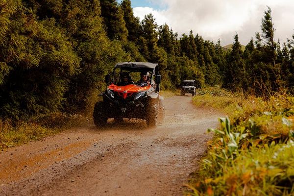 Buggy to Pico da Cruz at 845 m and the Old Whale Factory